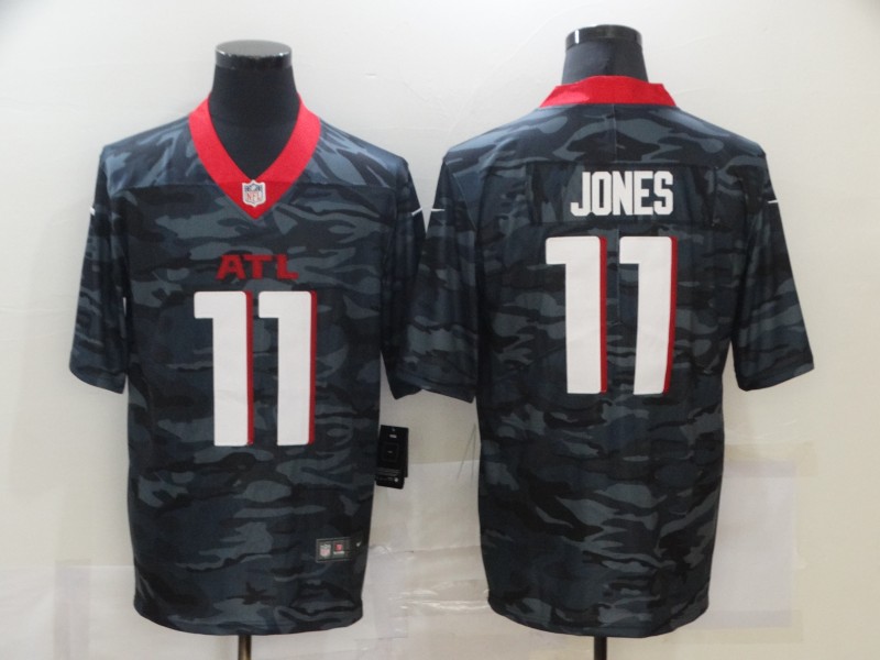 Men's Atlanta Falcons Julio Jones #11 Gray Camouflage Jersey